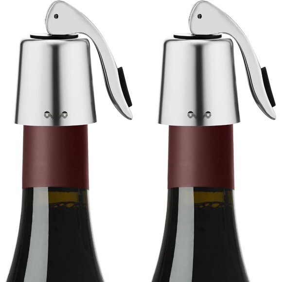 Other - Stainless Steel Wine Bottle Stopper, Reusable Wine Saver with Silicone Seal, Dec